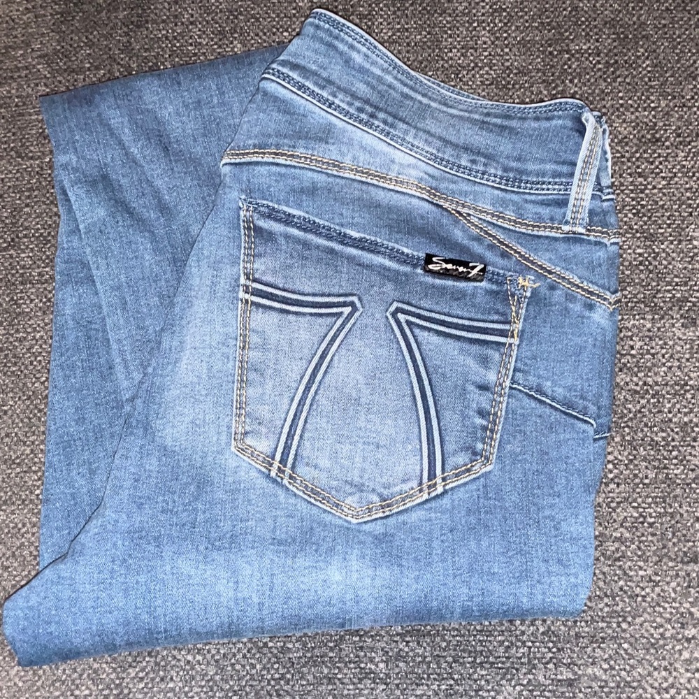 Seven7 Booty Shaper Light Blue Legging Jeans